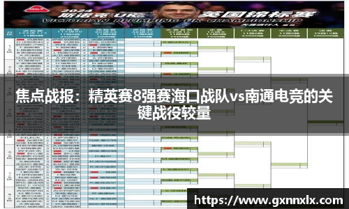 焦点战报：精英赛8强赛海口战队vs南通电竞的关键战役较量